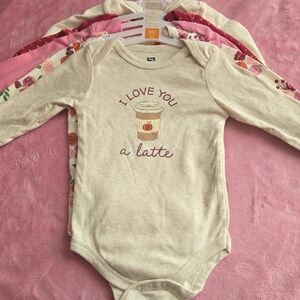 Hudson Baby Autumn Themed Long Sleeve Cotton Bodysuit Set